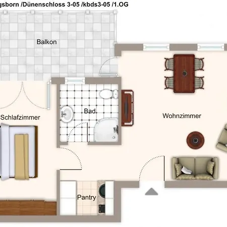 Dünenschloss Dünenschloss 3-05 Apartment Ostseebad Kühlungsborn