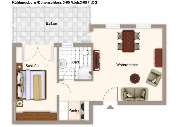 Duenenschloss Duenenschloss 3-05 아파트 Ostseebad Kühlungsborn
